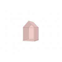 Полка домик Woody pink