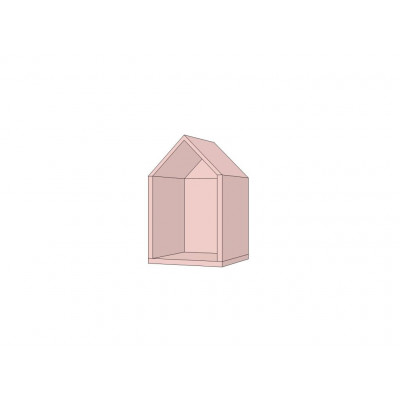 Полка домик Woody pink
