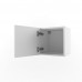 Полка Куб с фасадом белая печать «Авиатор» - Ньютон Грэй