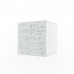 Полка куб с фасадом белая печать «Формулы» - Ньютон Грэй