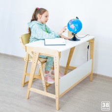 КОМБО набор «Вуди» Растущий стол и стул для ребенка