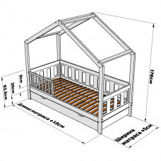 Детская кровать домик Хома 9