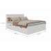 Кровать двусторонняя белая 2000х1600