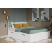 Кровать односторонняя Фьорд с мягким зелёным изголовьем 2000х1600