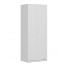 Шкаф ПЕГАС двухдверный с рамочным фасадом, цвет белый