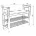 Скамья 85 Кантри для обуви, массив сосны, цвет белый