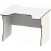 Стол компьютерный ВАРДИГ K2 100x82, белый/черный