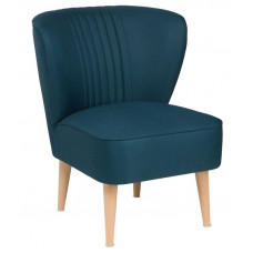 Кресло Унельма сине-зелёный, ткань рогожка