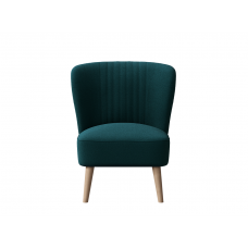 Кресло Унельма сине-зелёный, ткань рогожка