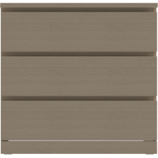Комод Варма 3 с тремя выдвижными ящиками, цвет дуб белёный