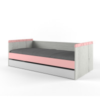 Кровать с дополнительным спальным местом - Нью Тон Розовый