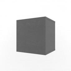 Полка Куб с фасадом серая - Ньютон Грэй